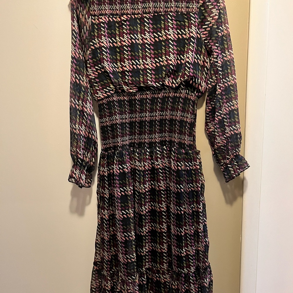 Chic Multicolor Patterned Dress